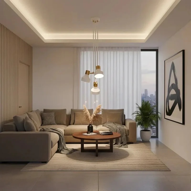 Plafonnier Dorothy blanc – Luminaire classique finition dorée pour salon