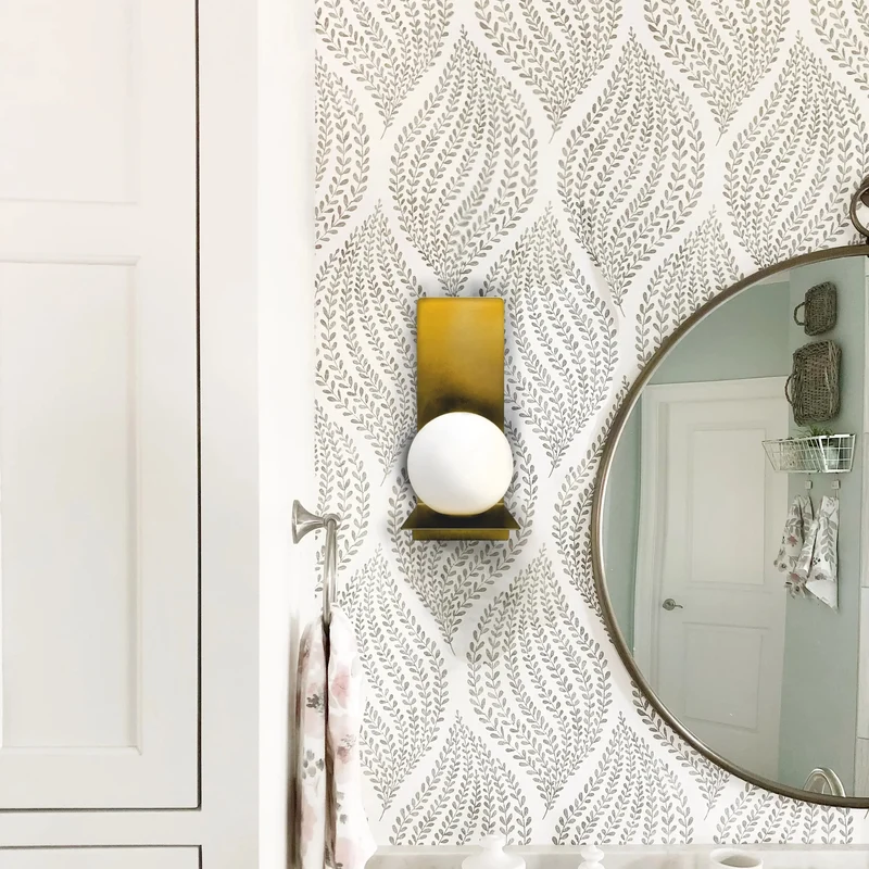 Applique murale Bohème – Applique salle de bain IP44 avec diffuseur blanc