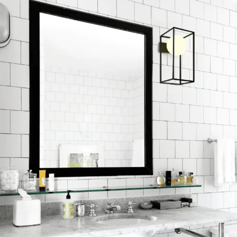 Applique Daisy – Verre opaque, design classique pour salle de bain