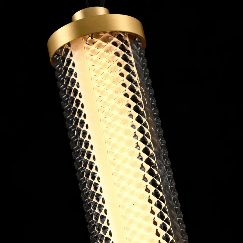 Suspension Tiffany verticale Diamant – Luminaire design LED dimmable élégant