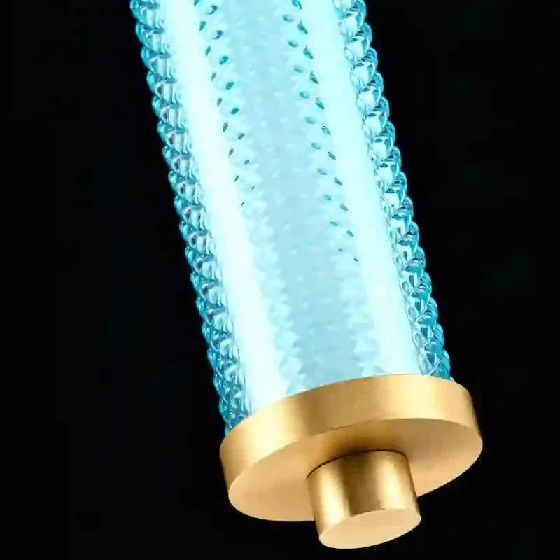 Suspension Tiffany verticale Diamant – Luminaire design LED dimmable élégant