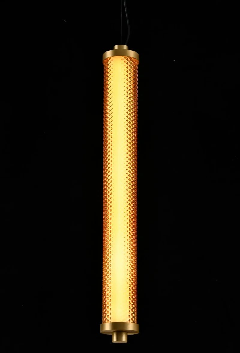 Suspension Tiffany verticale Diamant – Luminaire design LED dimmable élégant