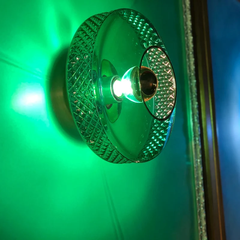 Applique Kelly – Verre soufflé design travaillé sur les côtés