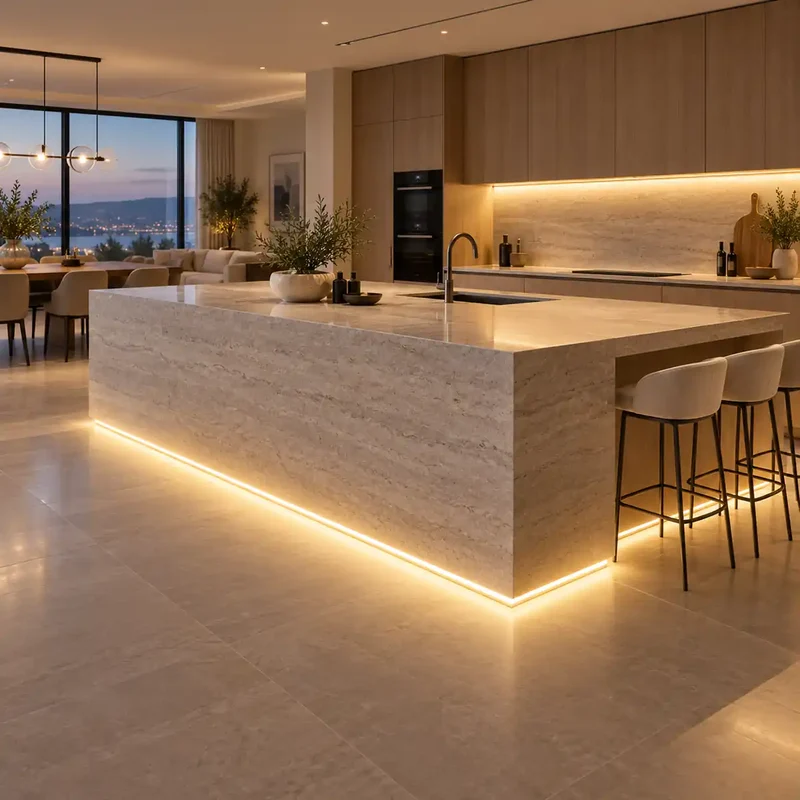 Self-Adhesive COB Neon LED Strip Light for Under Cabinet - Penetrating Touch Sensor, 24V