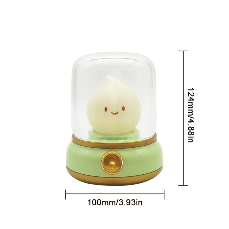 Kerosene-Style LED Night Light - Dual Modes, USB Rechargeable, Flameless