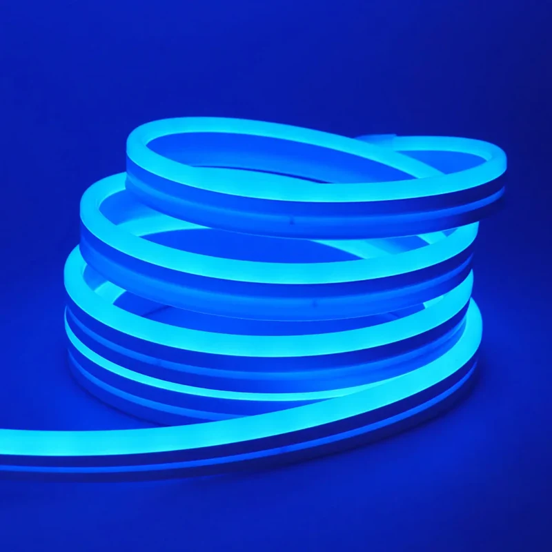 DC 24V RGB Neon Rope LED Strip Light - App Control, Music Sync, Waterproof, AC 110V/220V