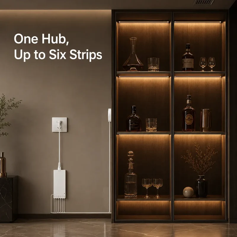Hidden Touch Sensor COB LED Strip Light Kit