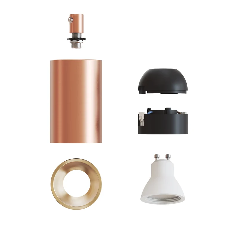 Spot GU10 Spotlight LED Bispot - Cuivre satiné / Bronze satiné
