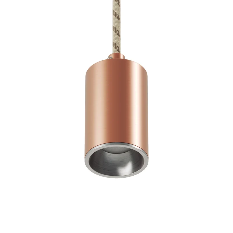 Spot GU10 Spotlight LED Bispot - Cuivre satiné / Titane satiné