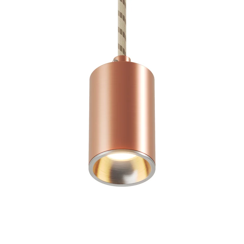 Spot GU10 Spotlight LED Bispot - Cuivre satiné / Titane satiné