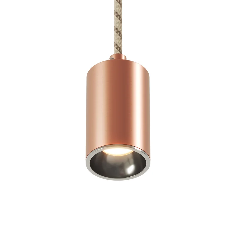 Spot GU10 Spotlight LED Bispot - Cuivre satiné / Chrome