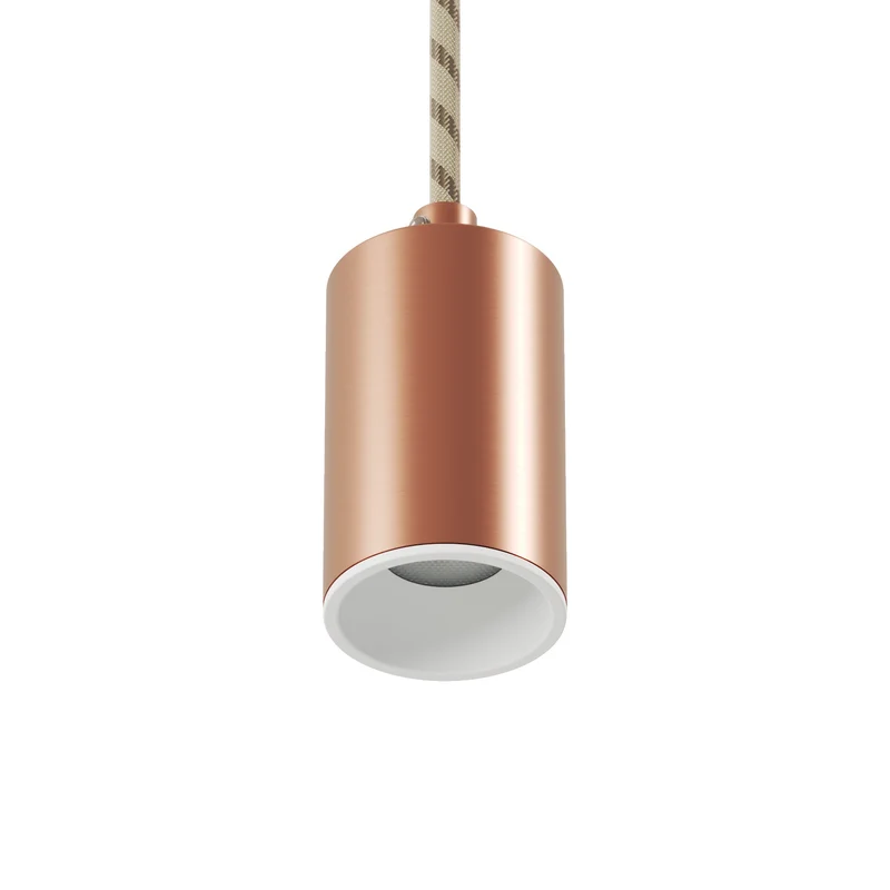 Spot GU10 Spotlight LED Bispot - Cuivre satiné / Blanc mat