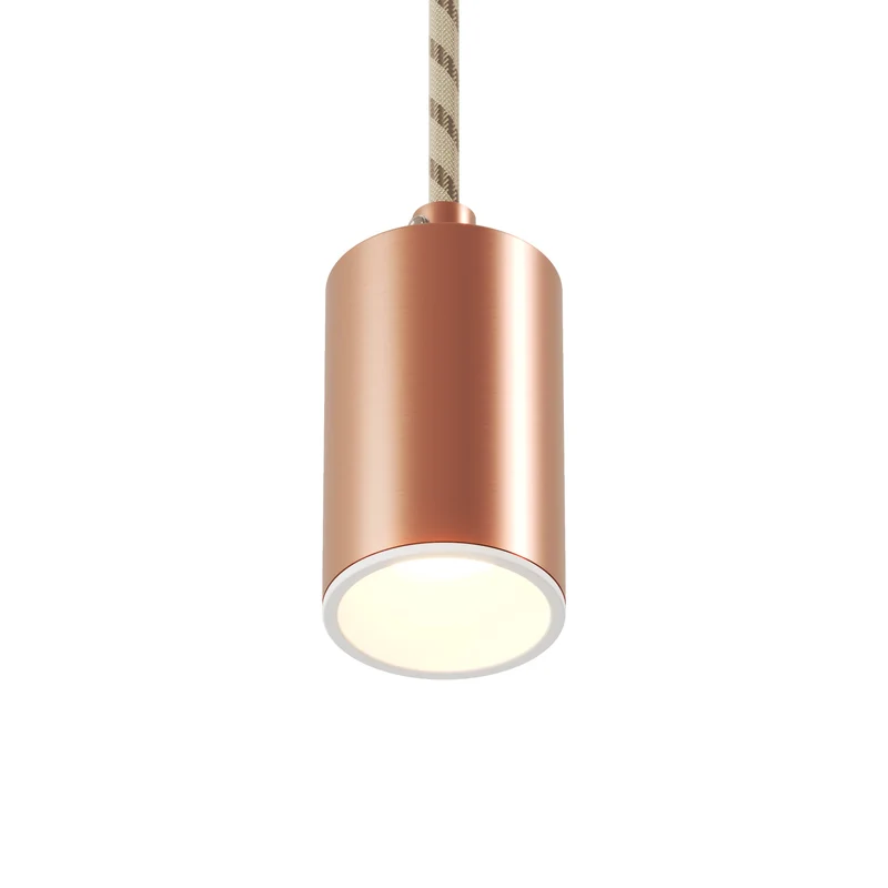 Spot GU10 Spotlight LED Bispot - Cuivre satiné / Blanc mat