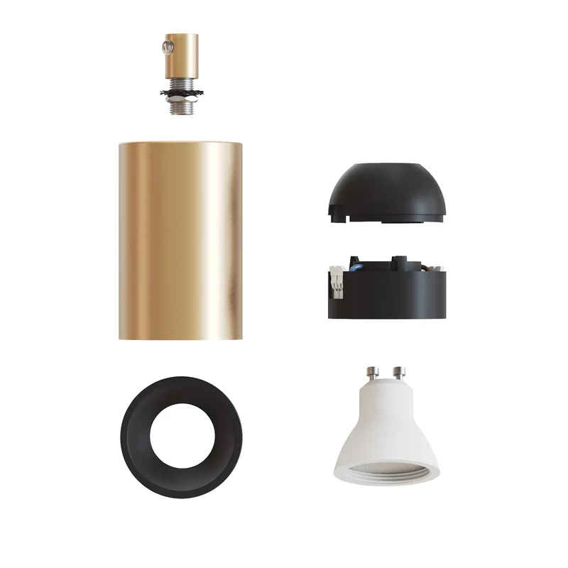 Spot GU10 Spotlight LED Bispot - Bronze satiné / Noir