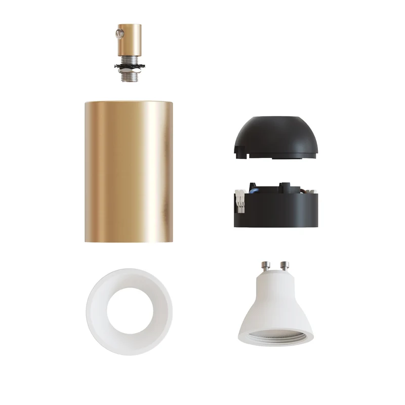 Spot GU10 Spotlight LED Bispot - Bronze satiné / Blanc mat