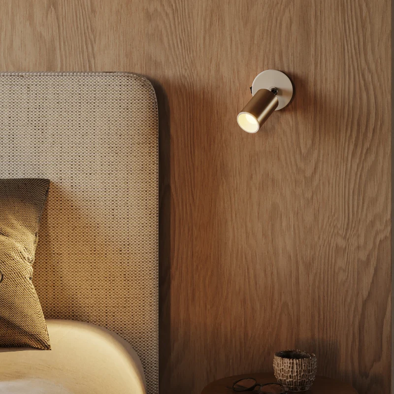 Spot GU10 Spotlight LED Bispot - Bronze satiné / Blanc mat
