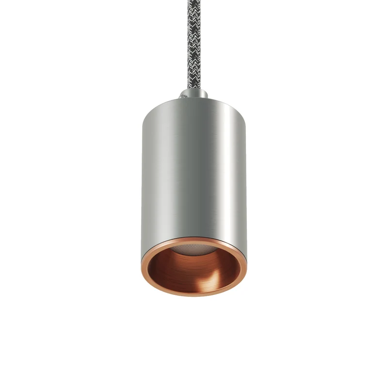 Spot GU10 Spotlight LED Bispot - Titane satiné / Cuivre satiné