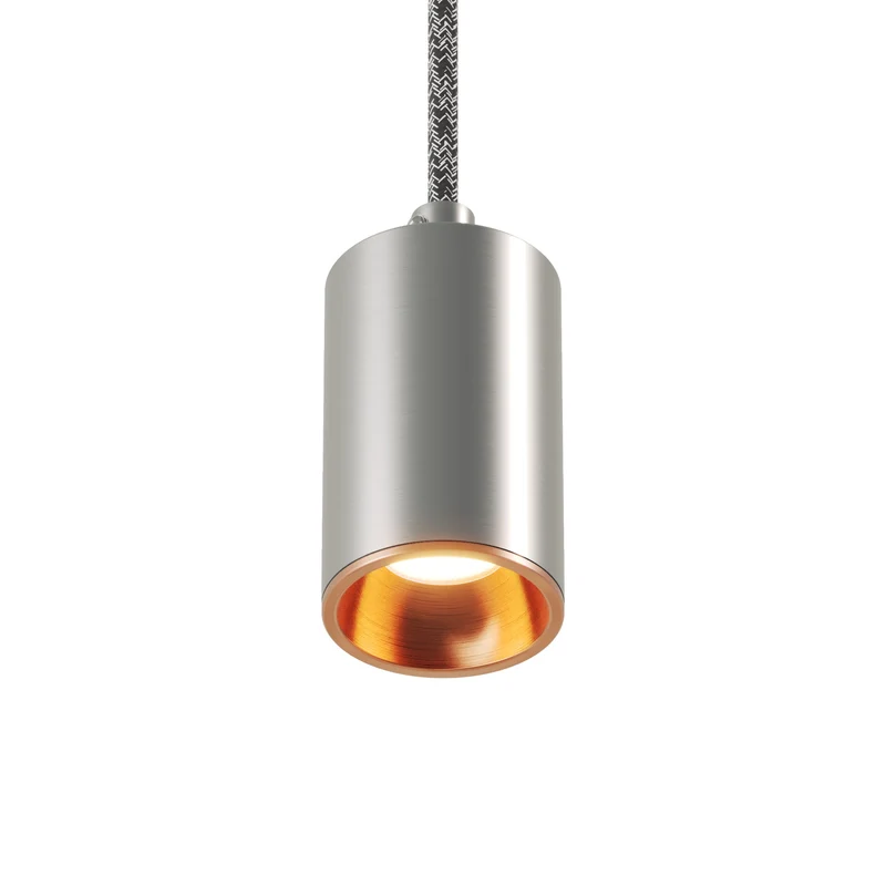 Spot GU10 Spotlight LED Bispot - Titane satiné / Cuivre satiné