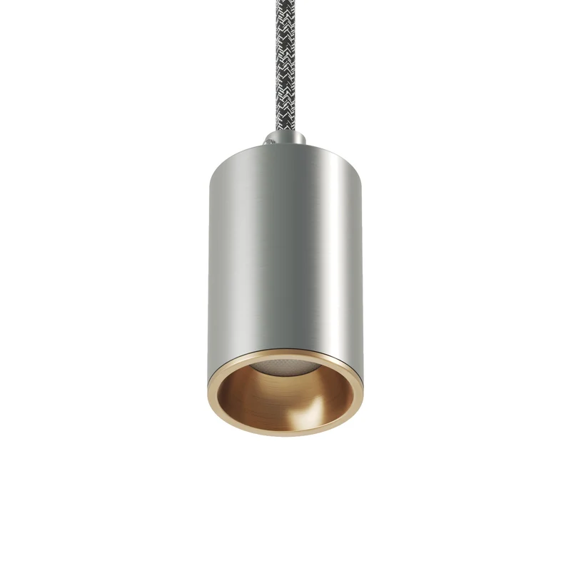 Spot GU10 Spotlight LED Bispot - Titane satiné / Bronze satiné