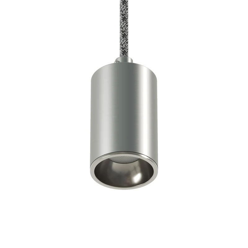 Spot GU10 Spotlight LED Bispot - Titane satiné / Chrome