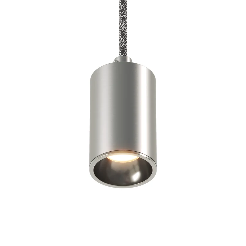 Spot GU10 Spotlight LED Bispot - Titane satiné / Chrome