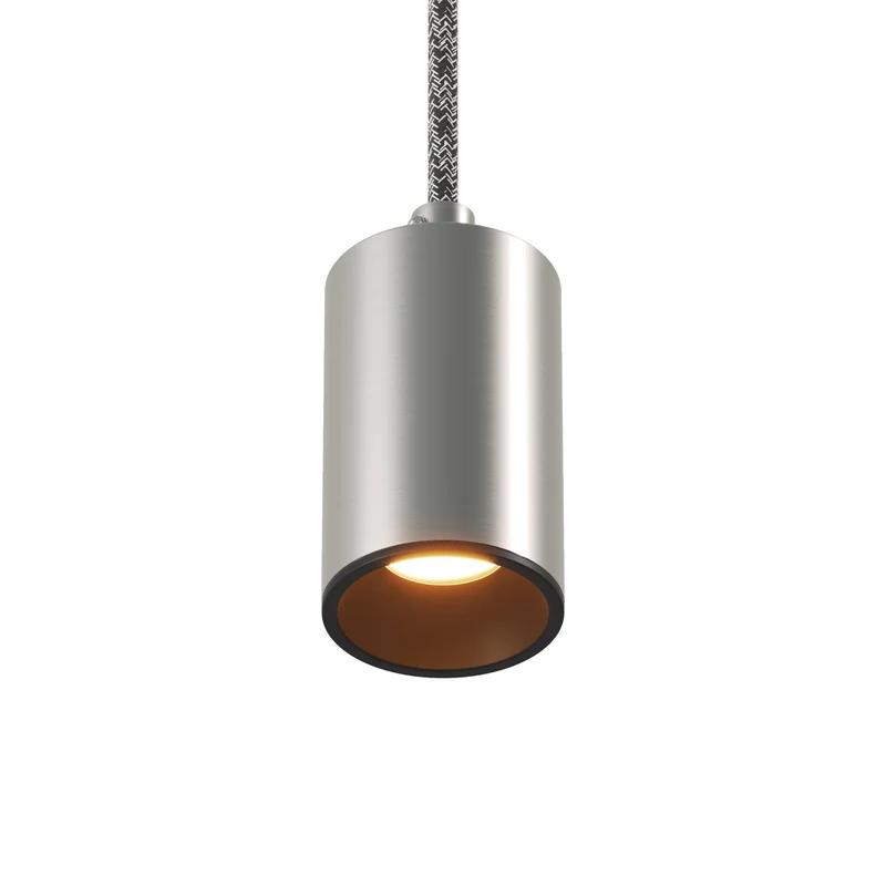 Spot GU10 Spotlight LED Bispot - Titane satiné / Noir