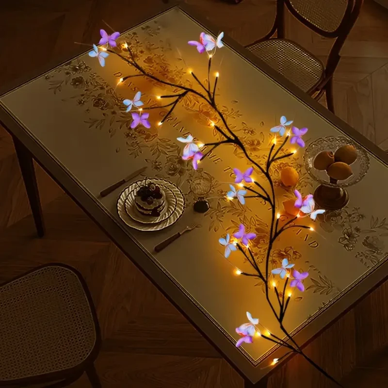 8 Modes Enchanted Willow Vine Light LED Light - 8 Modes, USB Powered Butterfly Design