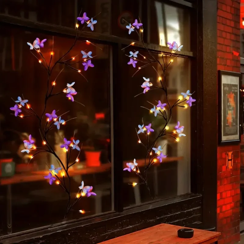 8 Modes Enchanted Willow Vine Light LED Light - 8 Modes, USB Powered Butterfly Design