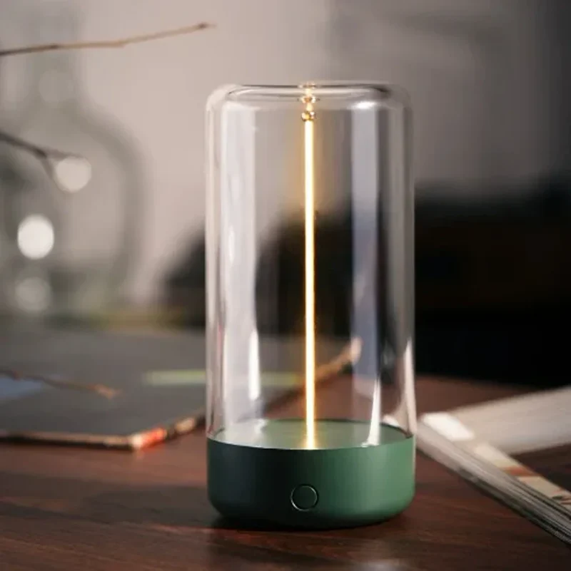 Magnetic Flexible Filament Table Lamp - Portable, Touch Dimmable, USB Rechargeable