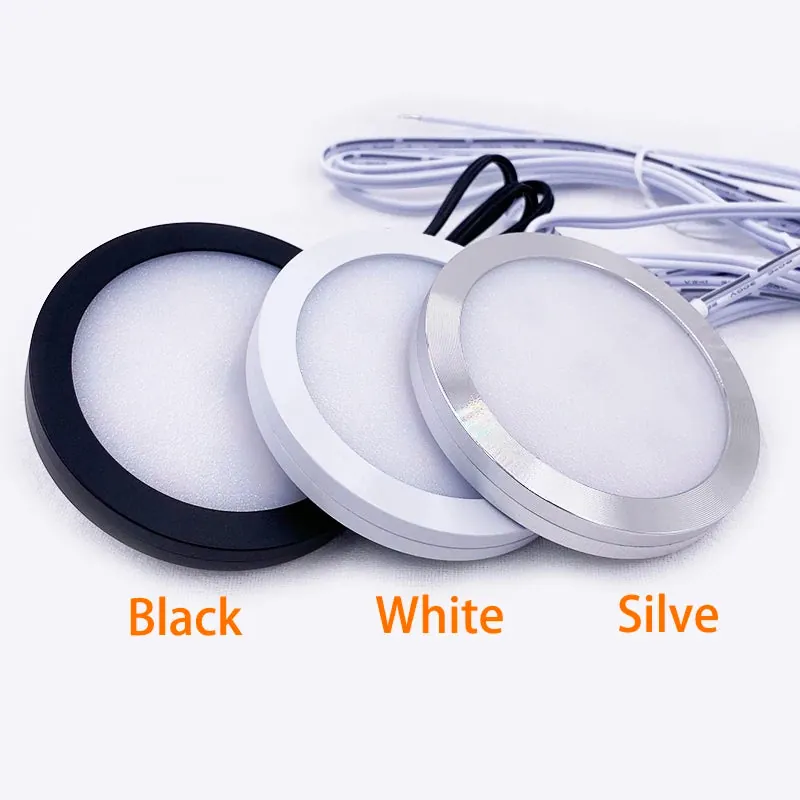 12V Ultra-Thin Aluminum LED Puck Lights - Mini Ceiling, Cabinets & RV Lighting