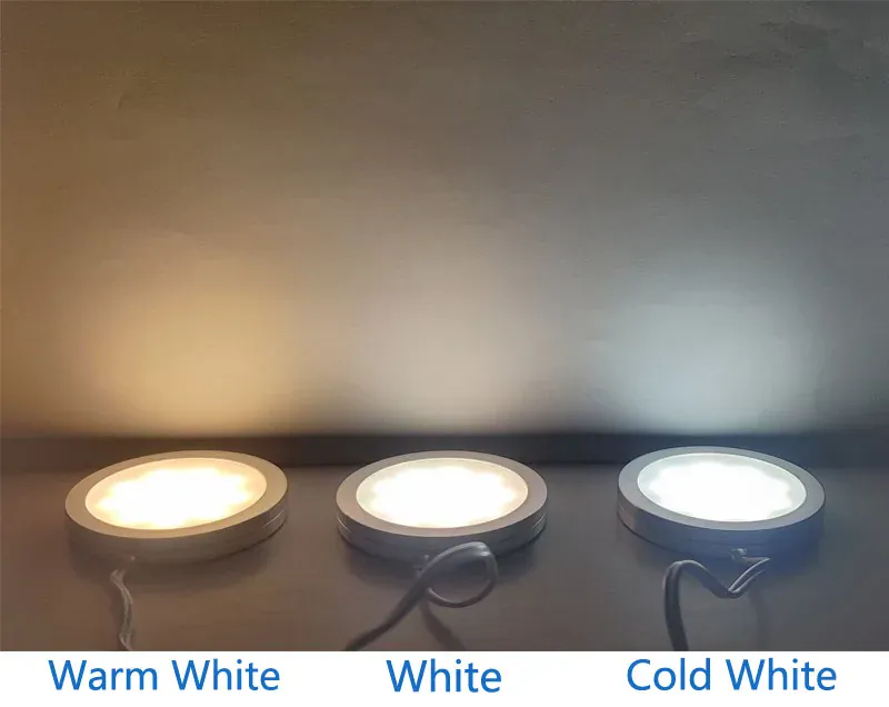 12V Ultra-Thin Aluminum LED Puck Lights - Mini Ceiling, Cabinets & RV Lighting