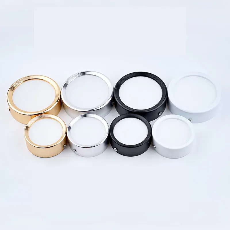 12V Aluminum Under Cabinet LED Puck Lights - Surface Mount, Multiple Wattage Options