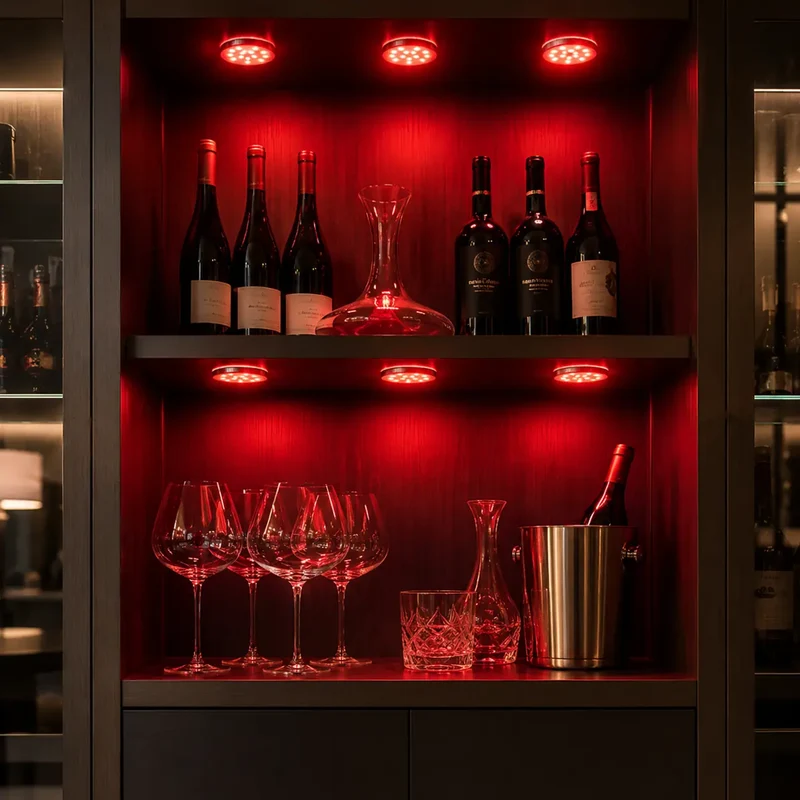 Tuya WiFi RGB Under Cabinet LED Puck Lights - 12V, App & Voice Control, Dimmable