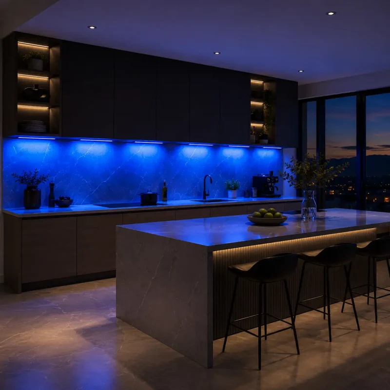 Tuya WiFi Under Cabinet LED Light Bar - 6-Pin RGBCCT, Dimmable, Motion Sensor