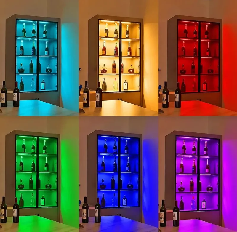 4-Pin RGB Tuya WiFi Under Cabinet LED Light Bar - App & Voice Control, Dimmable