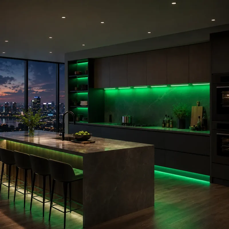 Tuya WiFi Under Cabinet LED Light Bar - 6-Pin RGBCCT, Dimmable, Motion Sensor