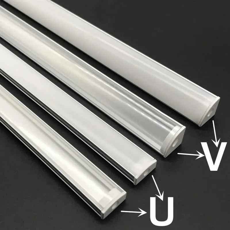 Aluminum LED Corner Channel Holder - 50cm Profile for Cabinet Light Bars