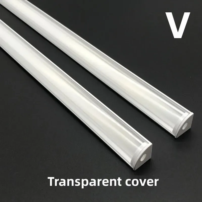 Aluminum LED Corner Channel Holder - 50cm Profile for Cabinet Light Bars