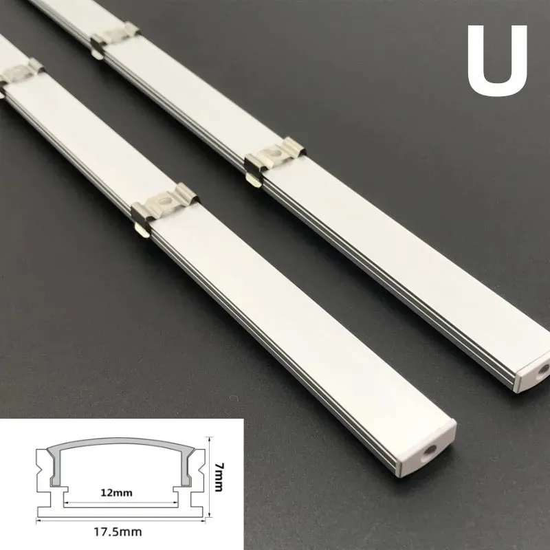 Aluminum LED Corner Channel Holder - 50cm Profile for Cabinet Light Bars
