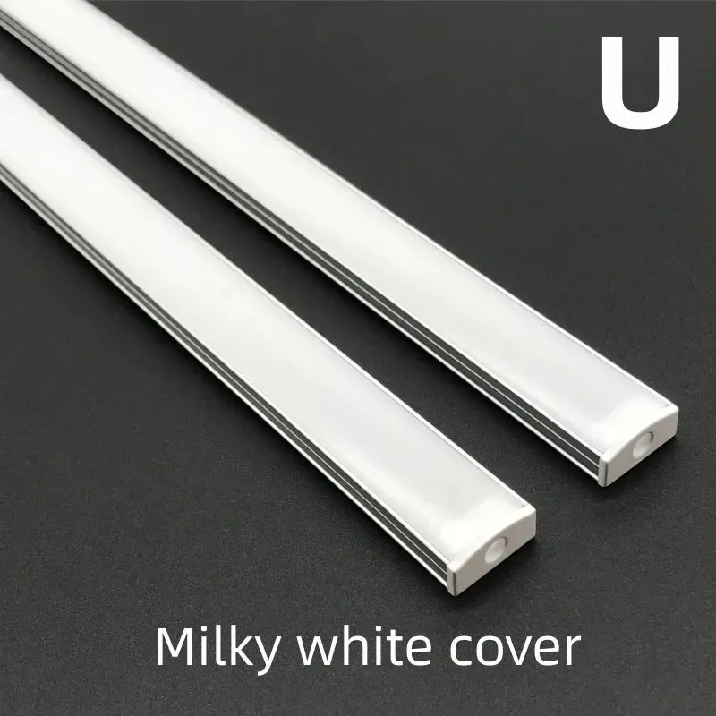 Aluminum LED Corner Channel Holder - 50cm Profile for Cabinet Light Bars