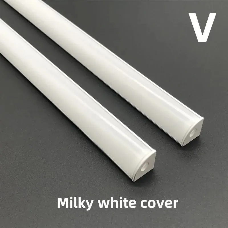 Aluminum LED Corner Channel Holder - 50cm Profile for Cabinet Light Bars