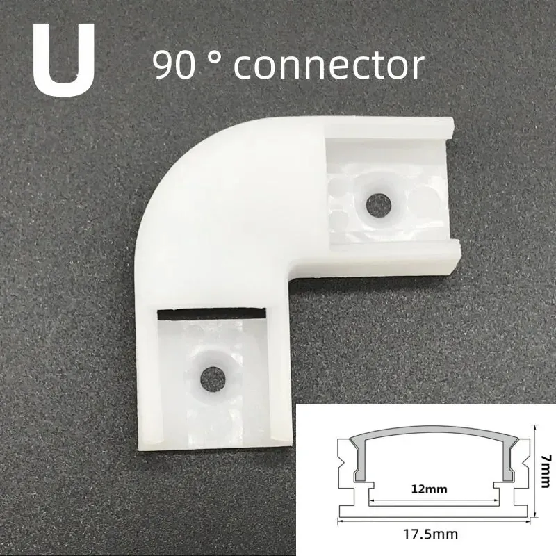 Aluminum LED Corner Channel Holder - 50cm Profile for Cabinet Light Bars