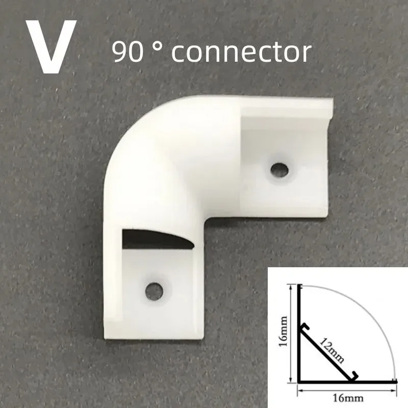 Aluminum LED Corner Channel Holder - 50cm Profile for Cabinet Light Bars