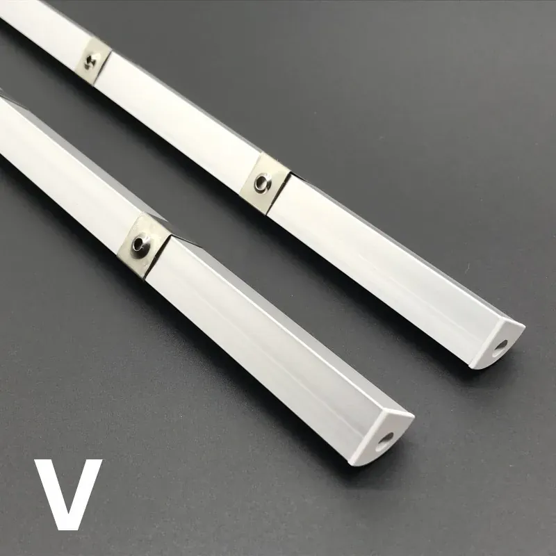 Aluminum LED Corner Channel Holder - 50cm Profile for Cabinet Light Bars