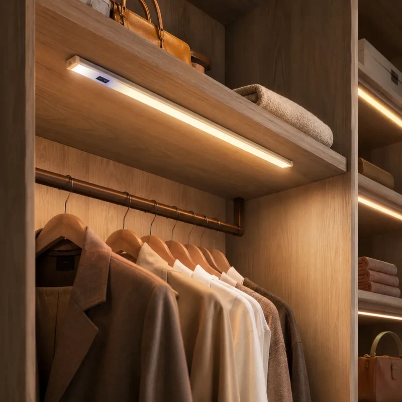 Hand Sweep Motion Sensor Under Cabinet LED Light Bar Kit - 12V Aluminum
