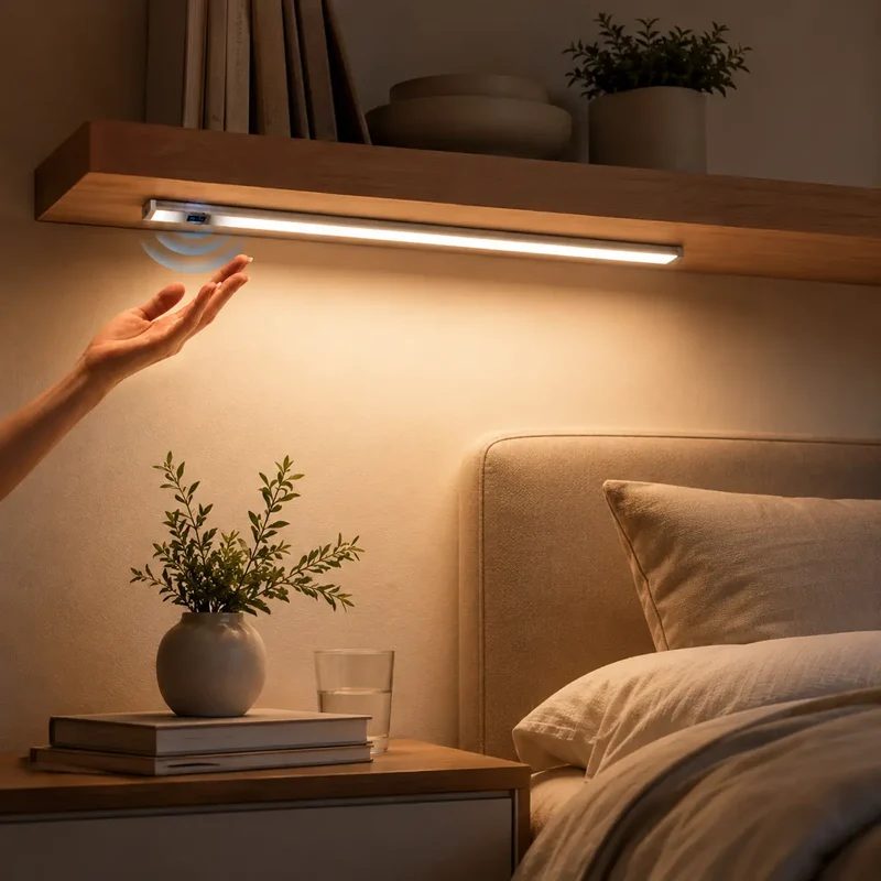 Hand Sweep Motion Sensor Under Cabinet LED Light Bar Kit - 12V Aluminum