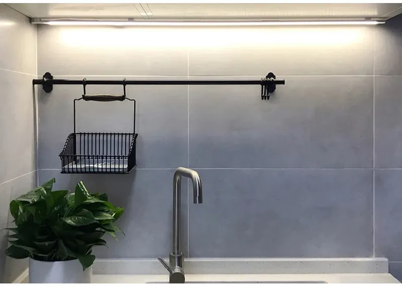 Hand Wave Sensor Under Cabinet LED Light Bar - USB Powered, 3-Color Aluminum