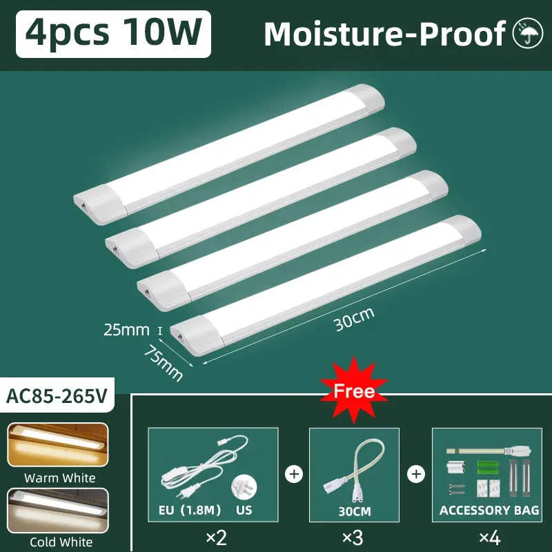 Moisture-Proof Under Cabinet LED Light Bar - Waterproof Dustproof, Super Bright