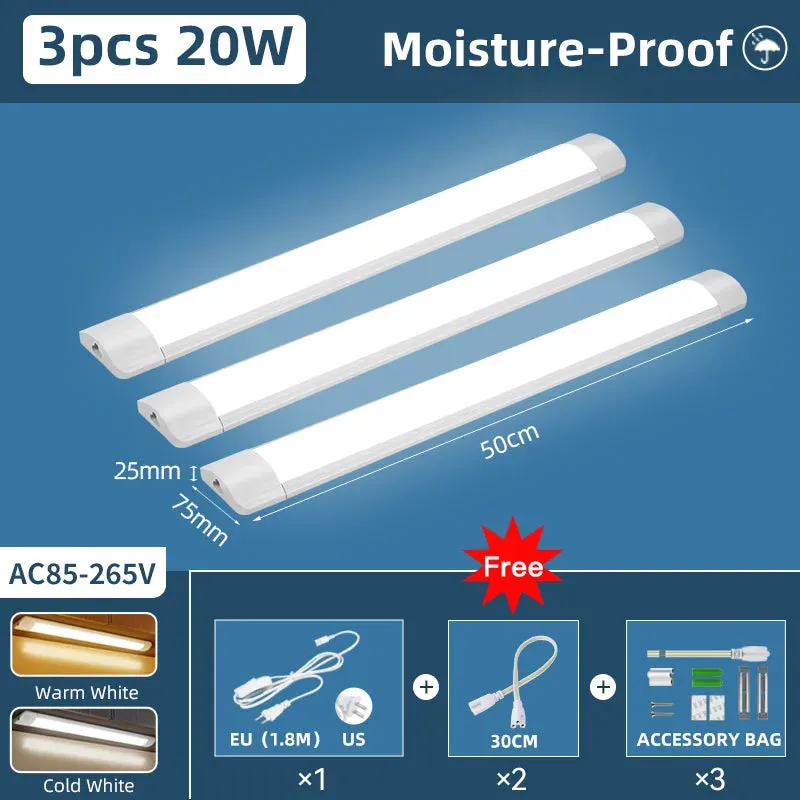 Moisture-Proof Under Cabinet LED Light Bar - Waterproof Dustproof, Super Bright