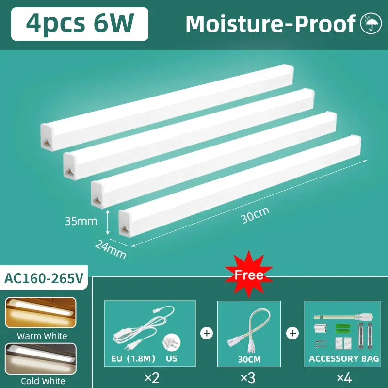Moisture-Proof Under Cabinet LED Light Bar - Waterproof Dustproof, Super Bright
